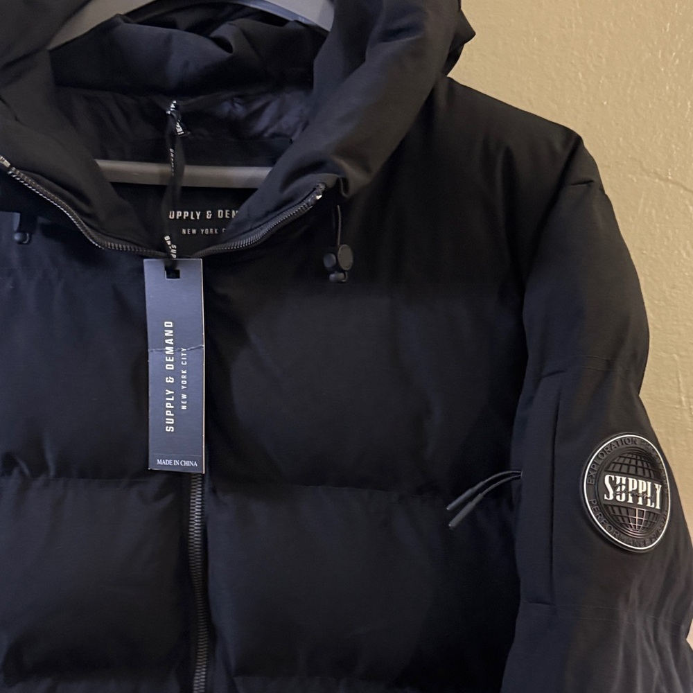 Supply & Demand Black Puffer Jacket